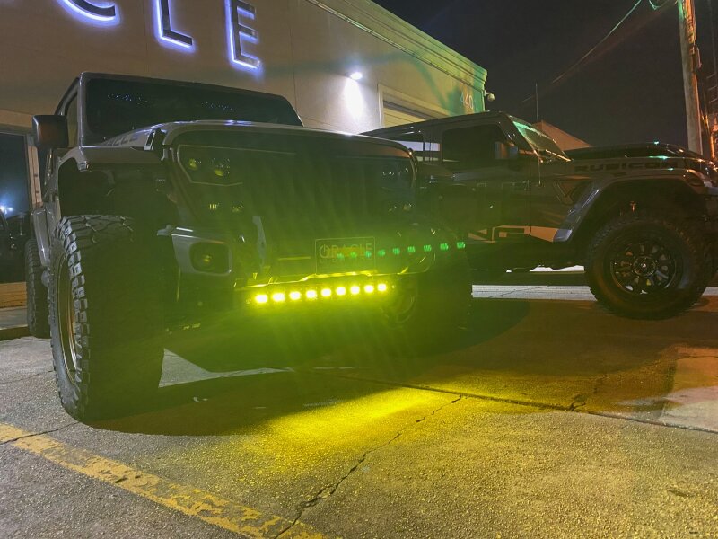 Jeep Gladiator JT Skid Plate - ORACLE Lighting - Integrated LED Emitters - Yellow - `19-`27